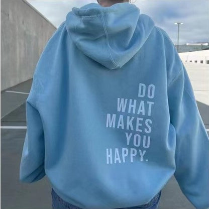 Loose and fashionable hooded sweatshirt