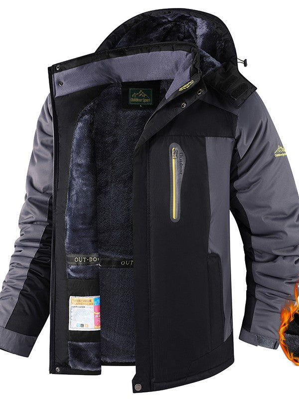 Fleece-Lined Thickened Jacket and Pants Set