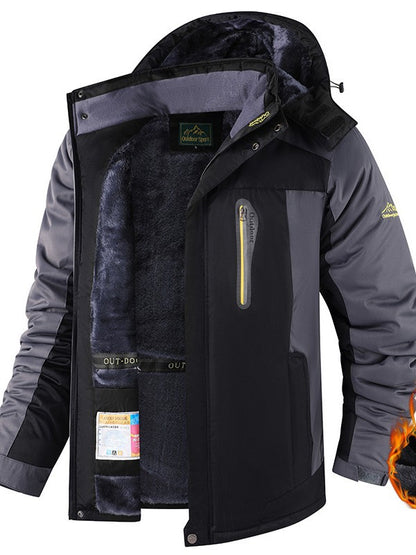 Fleece-Lined Thickened Jacket and Pants Set