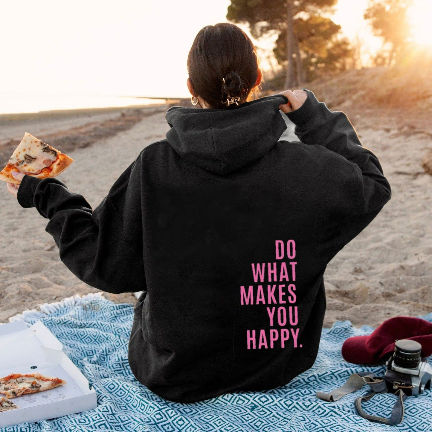 Loose and fashionable hooded sweatshirt