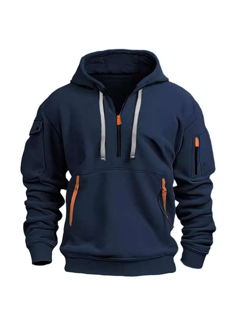 Men's Fleece-Lined Hooded Sweatshirt